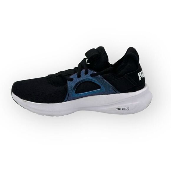NWOT Puma Softride Enzo Nova Shine Running 377917 01 Shoes Black/White Women 8.5 - Picture 3 of 10